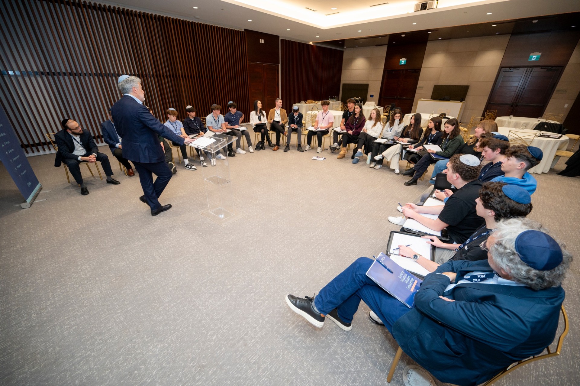 JUDA fellows in a discussion circle